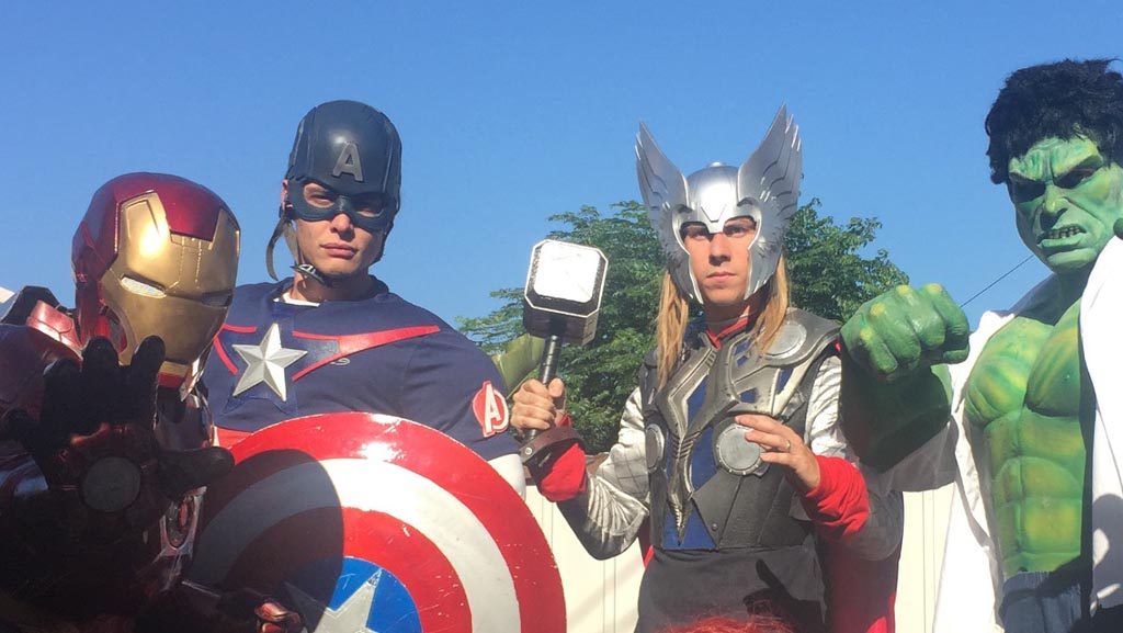 avengers core group iron man captain america thor and hulk